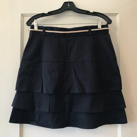 Ann Taylor | Tiered Tie A-Line Skirt - Picture 5 of 9